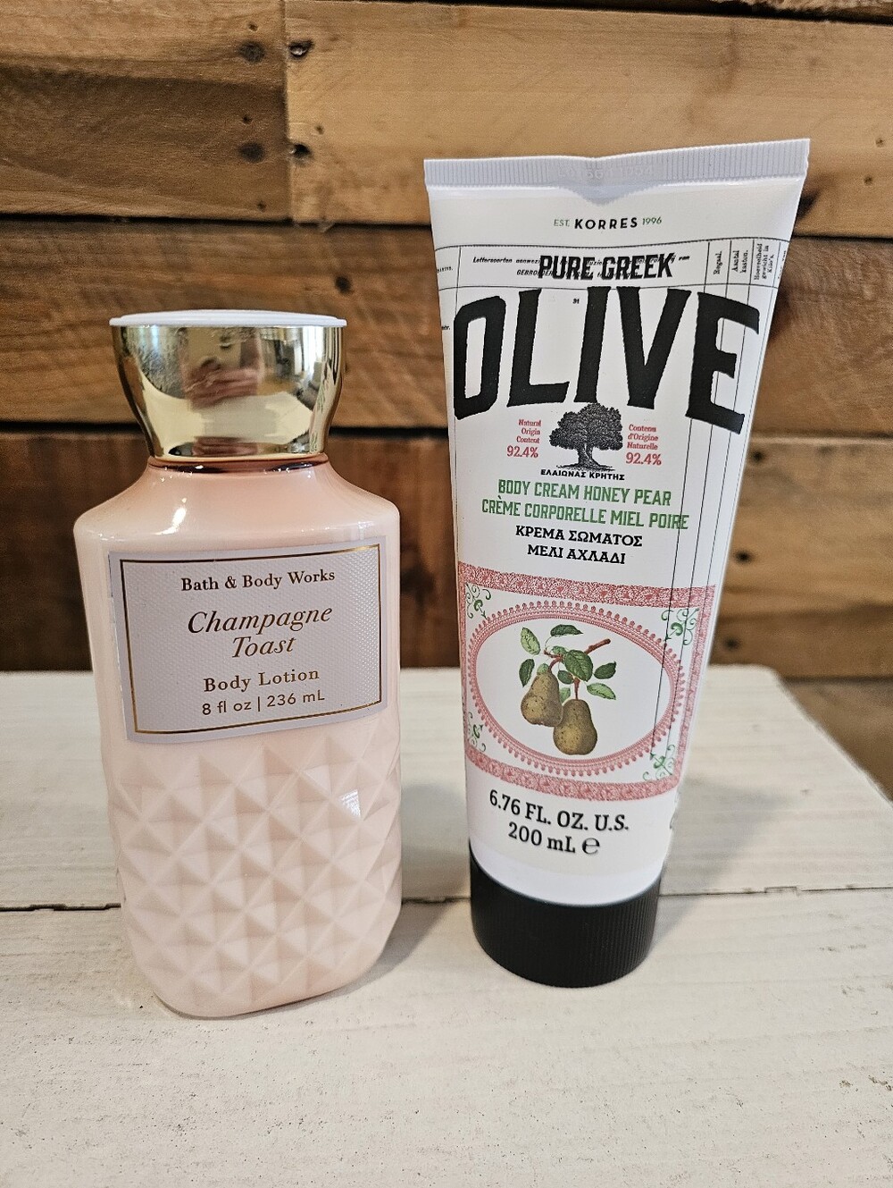 Body Cream Bundle: Bath & Body Works and Korres Pure Greek Olive